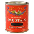 General Finishes 1 Pt Dark Brown Dye Stain Water-Based Wood Stain DPD